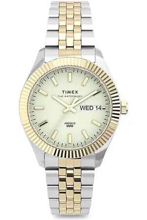 Timex Bracelets & Bangles - Waterbury Legacy Boyfriend Two-Tone Stainless Steel Bracelet Watch
