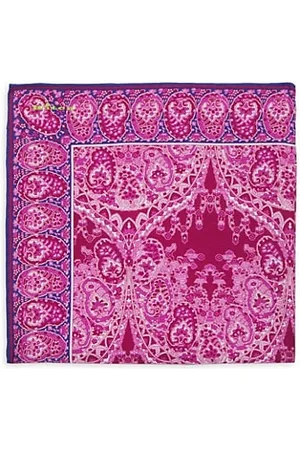 Kiton Men Pocket Squares - Silk Paisley Pocket Square