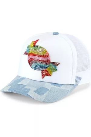 Bari Lynn Girls Hats - Girl's Crystal-Embellished Candy Pop Trucker Hat
