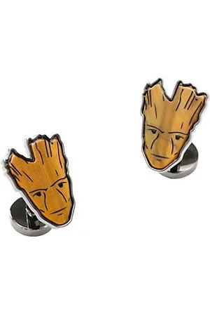 Cufflinks, Inc. Marvel I Am Groot Tigers Eye Cufflinks
