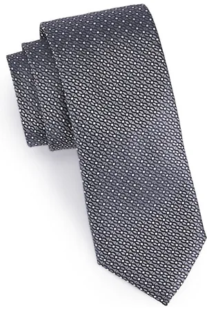 CANALI Men Neckties - Neat Silk Tie