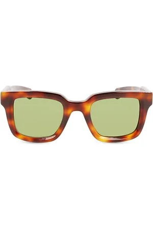 Salvatore Ferragamo Men Sunglasses - Tortoiseshell 48MM Rectangular Sunglasses