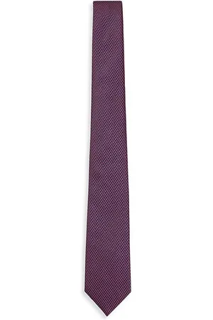 HUGO BOSS Micro-patterned tie in silk jacquard