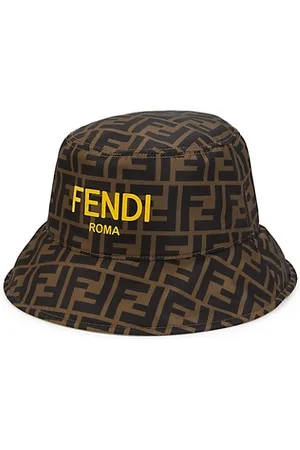 Fendi Girls Hats - Kid's Reversible Monogram Bucket Hat