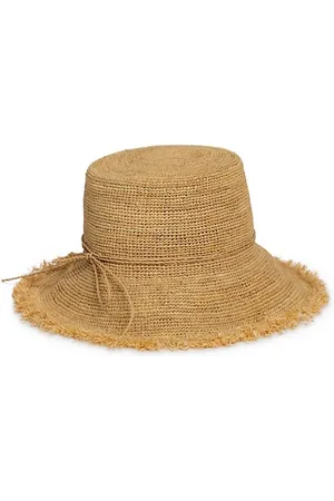 Hat Attack Raffia Packable Bucket Hat