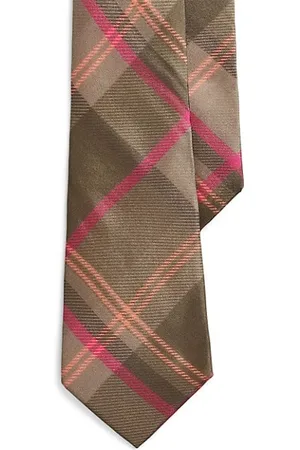 Ralph Lauren Plaid Silk Slim Tie