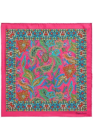 Ralph Lauren Paisley & Floral Silk Pocket Square