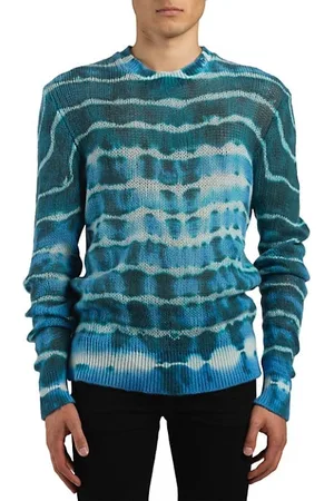 AMIRI Open Stitch Tie-Dye Crewneck Sweater
