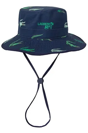 Lacoste Men Hats - Crocodile Print Golf Bucket Hat
