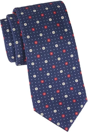 CANALI Men Neckties - Floral Silk Tie