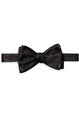 Eton Men Bow Ties - Metallic Silk Pre-Tied Bow Tie