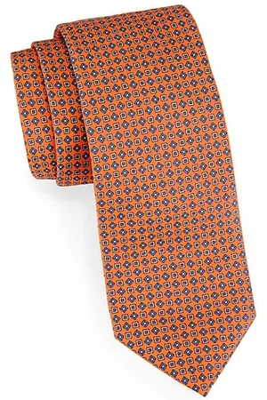CANALI Men Neckties - Geometric Silk Tie