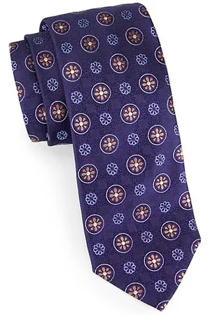 CANALI Men Neckties - Medallion Silk Tie