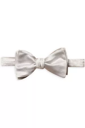 Eton Men Bow Ties - Pin-Dot Silk Jacquard Pre-Tied Bow Tie