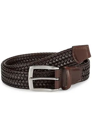 Saks Fifth Avenue Men Belts - COLLECTION Woven Leather Belt