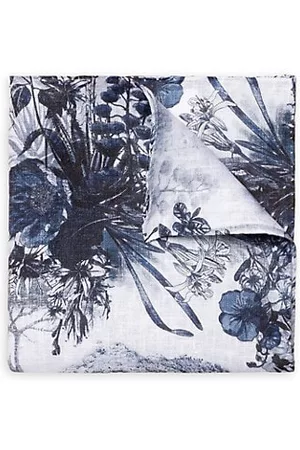 Eton Floral Linen Pocket Square