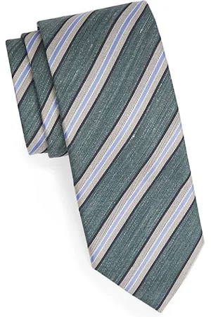 CANALI Striped Silk Tie
