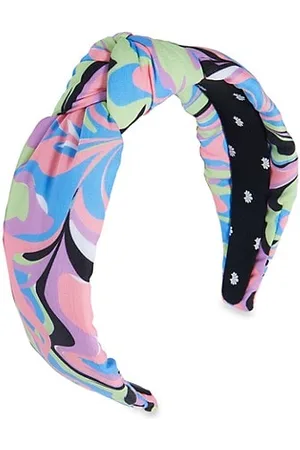 Lele Sadoughi Headbands - Marble-Print Knotted Headband