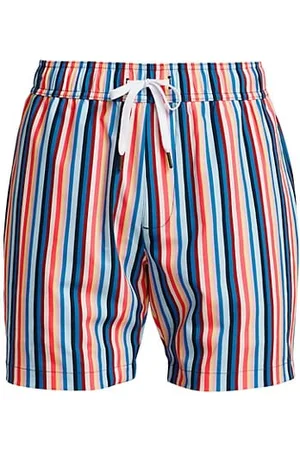 Saks Fifth Avenue Men Swim Shorts - COLLECTION Multi-Color Stripe Swim Shorts