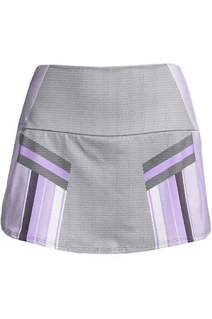 K-Swiss Women Mini Skirts - Striped Active Miniskirt