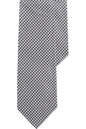 Ralph Lauren Men Neckties - Houndstooth Silk Tie