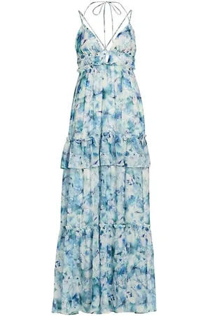 CAMI Women Printed Dresses - Doris Silk Floral Maxi Dress