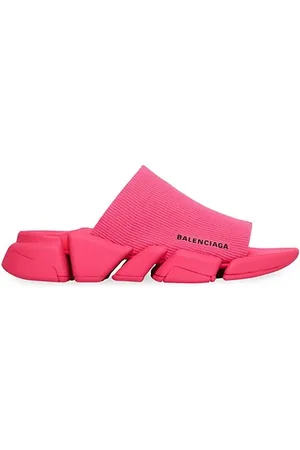 Balenciaga Flip Flops - Speed 2. 0 Recycled Knit Slide Sandals