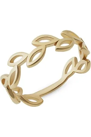 Oradina Rings - 14K Yellow Gold Leaf Your Mark Ring