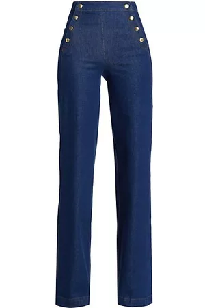Frame Women Jeans - Sailor Snap Wide-Leg Jeans