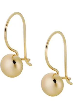 Oradina Earrings - 14K Yellow Gold Buttoned Up Drop Earrings