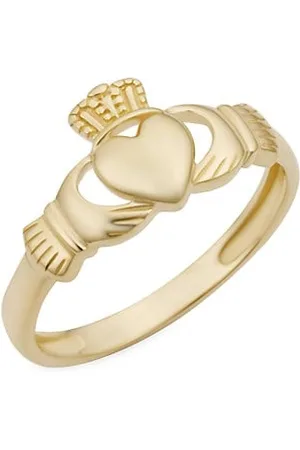 Oradina Rings - 14K Yellow Gold Claddagh Ring