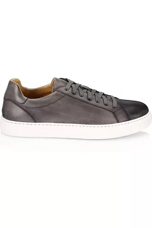 Saks Fifth Avenue Sneakers - COLLECTION BY MAGNANNI Burnished Leather Lace-Up Sneakers