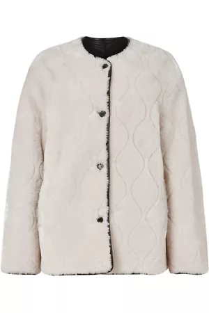 AllSaints Women Jackets - Duthie Reversible Shearling Liner Jacket