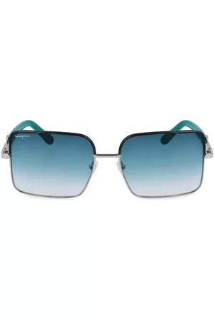 Salvatore Ferragamo Sunglasses - Gancini 60MM Rectangular Sunglasses