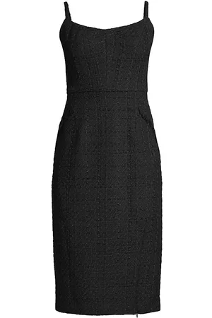 Donna Karan Women Midi Dresses - Rustic Chic Tweed Midi-Dress