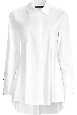 Donna Karan Women Hoodies - Asymmetric Zip-Up Shirt