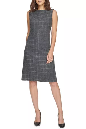 Donna Karan Women Dresses - Plaid Sheath Dress