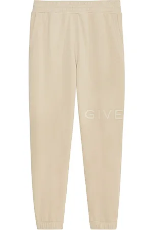 Men's Slim-fit jogger pants in embroidered fleece, GIVENCHY