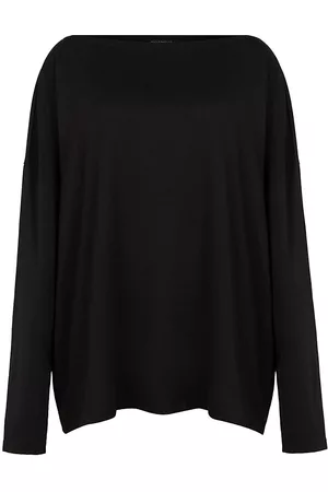 AllSaints Women Long Sleeve Polo Shirts - Rita Oversized T-Shirt