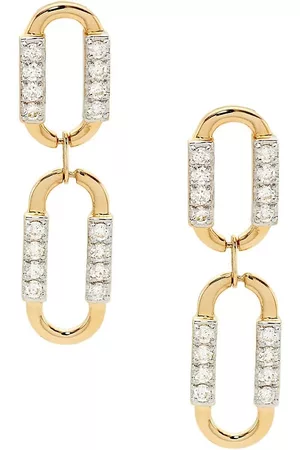 Saks Fifth Avenue Earrings - 14K Yellow Gold & 0. 48 TCW Diamond Paperclip Earrings