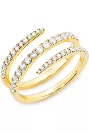 Saks Fifth Avenue Rings - 14K Yellow Gold & 0. 65 TCW Diamond Wrap Ring