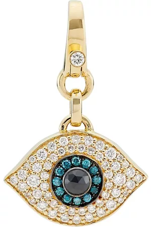 Saks Fifth Avenue Necklaces - 14K Yellow Gold & 0. 75 TCW Diamond Evil Eye Pendant