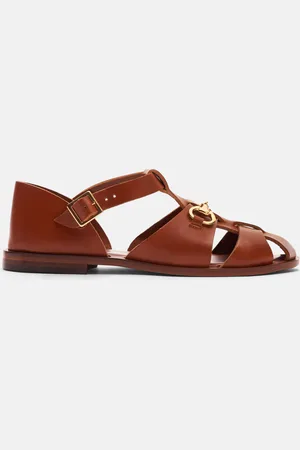 Scarosso Helene Tan - Woman Sandals Tan - Calf Leather 35