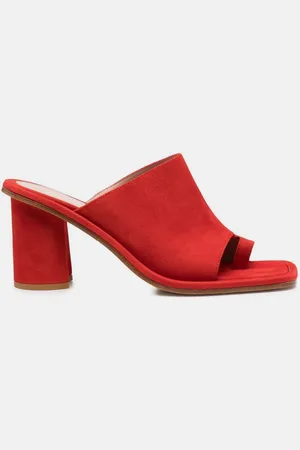 Scarosso Gwen Red Suede - Woman Heels 35