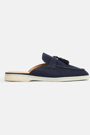 Scarosso Lucrezia Blu Scamosciata - Woman Mules 35