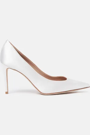 Scarosso Greta White Satin - Woman High Heels 39,5