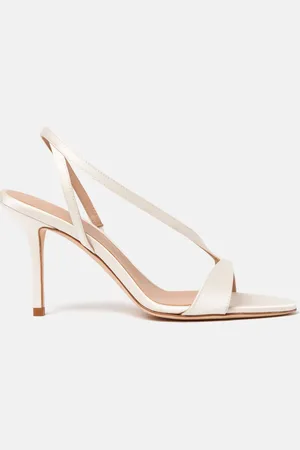 Scarosso Paula White Satin - Woman Sandals 35