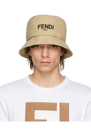 Fendi Reversible Beige 'FF' Bucket Hat