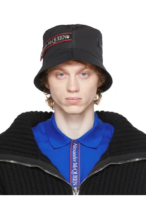 Alexander McQueen Men Hats - Graffiti Logo Bucket Hat