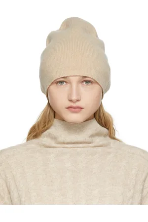 Totême Beige Knit Cashmere Beanie